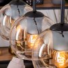 Koyoto Lampadario a sospensione, Lampada a sfera, Lampada a sospensione Écru, Nero, 3-Luci