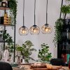 Koyoto Lampadario a sospensione, Lampada a sfera, Lampada a sospensione Écru, Nero, 3-Luci