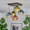 Koyoto Plafoniera, Lampada a sfera Oro, Nero, 5-Luci