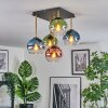 Koyoto Plafoniera, Lampada a sfera Oro, Nero, 5-Luci