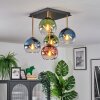 Koyoto Plafoniera, Lampada a sfera Oro, Nero, 5-Luci