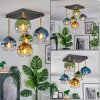 Koyoto Plafoniera, Lampada a sfera Oro, Nero, 5-Luci
