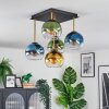 Koyoto Plafoniera, Lampada a sfera Oro, Nero, 5-Luci