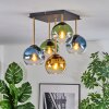 Koyoto Plafoniera, Lampada a sfera Oro, Nero, 5-Luci