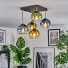 Koyoto Plafoniera, Lampada a sfera Oro, Nero, 5-Luci
