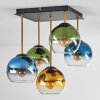 Koyoto Plafoniera, Lampada a sfera Oro, Nero, 5-Luci