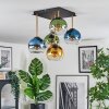 Koyoto Plafoniera, Lampada a sfera Oro, Nero, 5-Luci