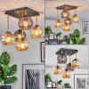 Koyoto Plafoniera, Lampada a sfera Oro, Nero, 5-Luci