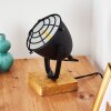 Malix Lampada da tavolo Legno chiaro, Nero, 1-Luce