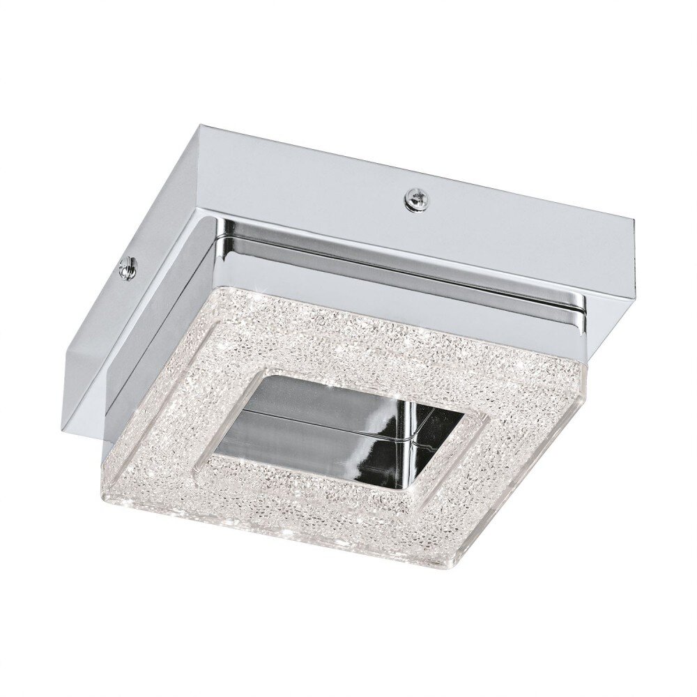 Eglo FRADELO Plafoniera LED Cromo, Cristallo ottico, 1-Luce main product photo