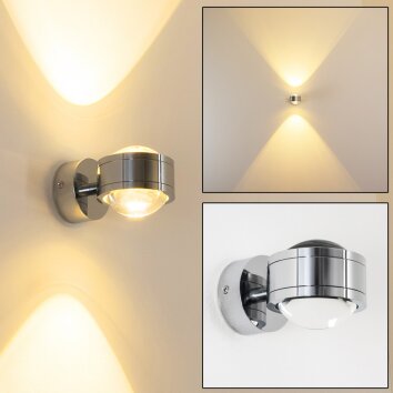 INDORE Applique LED Cromo, 2-Luci