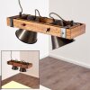 Oksbol Lampada a Sospensione Legno scuro, Nero, 2-Luci