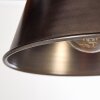 Oksbol Lampada a Sospensione Legno scuro, Nero, 2-Luci