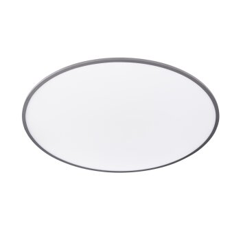 Wofi LINOX Plafoniera LED Argento, 1-Luce, Telecomando