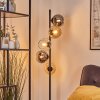 Koyoto Lampada a sfera, Lampada da terra 31 cm Ambrato, Cromo, Chiaro, Grigio fumo, 5-Luci