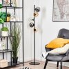 Koyoto Lampada a sfera, Lampada da terra 31 cm Ambrato, Cromo, Chiaro, Grigio fumo, 5-Luci