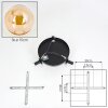 Gastor Plafoniera, Lampada a sfera 25 cm Ambrato, 3-Luci