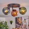 Ripoll Plafoniera, Lampada a sfera Blu, Verde, Ramato, 3-Luci