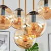 Gastor Plafoniera, Lampada a sfera Ottone, Nero, 5-Luci