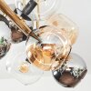 Koyoto Plafoniera, Lampada a sfera Oro, Nero, 8-Luci