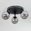 Chehalis Plafoniera, Lampada a sfera Grigio fumo, 3-Luci