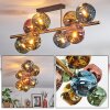 Ripoll Plafoniera, Lampada a sfera Oro, Nero, 8-Luci
