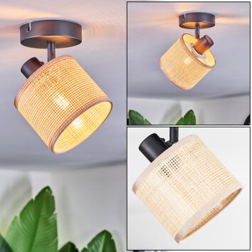 Sabadim Plafoniera, Faretto da soffitto Nero, 1-Luce
