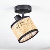 Ramila Plafoniera, Faretto da soffitto Nero, 1-Luce