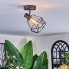Yaak Plafoniera, Faretto da soffitto Nero, 1-Luce