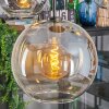 Koyoto Lampadario a sospensione, Lampada a sfera, Lampada a sospensione Ambrato, Chiaro, Grigio fumo, 5-Luci