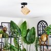 Cavaca Plafoniera, Faretto da soffitto Nero, 1-Luce