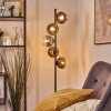 Koyoto Lampada a sfera, Lampada da terra 33 cm Oro, Chiaro, Ramato, Grigio fumo, 5-Luci