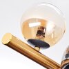 Chehalis Plafoniera, Lampada a sfera Oro, Nero, 8-Luci