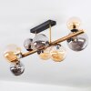 Chehalis Plafoniera, Lampada a sfera Oro, Nero, 8-Luci