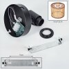 Barcos Plafoniera, Faretto da soffitto Nero, 1-Luce