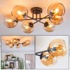 Koyoto Plafoniera, Lampada a sfera 59 cm Ambrato, 6-Luci