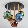 Ripoll Plafoniera, Lampada a sfera Ottone, Nero, 5-Luci