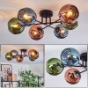 Koyoto Plafoniera, Lampada a sfera 59 cm Blu, Verde, Ramato, 6-Luci