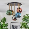 Ripoll Plafoniera, Lampada a sfera Ottone, Nero, 5-Luci