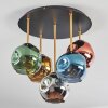Ripoll Plafoniera, Lampada a sfera Ottone, Nero, 5-Luci
