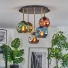 Ripoll Plafoniera, Lampada a sfera Ottone, Nero, 5-Luci