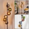 Koyoto Lampada a sfera, Lampada da terra 32 cm Blu, Cromo, Oro, Verde, Ramato, Grigio fumo, 6-Luci