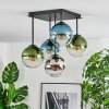 Gastor Plafoniera, Lampada a sfera 37 cm Blu, Cromo, Verde, Chiaro, Grigio fumo, 5-Luci