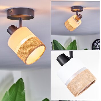 Fallhagen Plafoniera, Faretto da soffitto Nero, 1-Luce