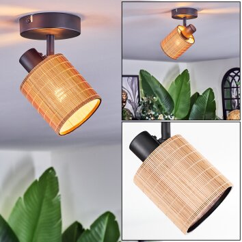 Kinnared Plafoniera, Faretto da soffitto Nero, 1-Luce