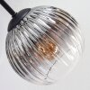 Koyoto Plafoniera, Lampada a sfera 59 cm Ambrato, Chiaro, Grigio fumo, 6-Luci