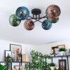 Koyoto Plafoniera, Lampada a sfera 59 cm Blu, Verde, Ramato, 6-Luci
