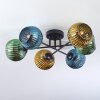 Koyoto Plafoniera, Lampada a sfera 59 cm Blu, Oro, Verde, 6-Luci