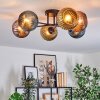 Koyoto Plafoniera, Lampada a sfera 59 cm Blu, Oro, Ramato, 6-Luci