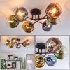 Koyoto Plafoniera, Lampada a sfera 59 cm Blu, Oro, Verde, Chiaro, Ramato, 6-Luci